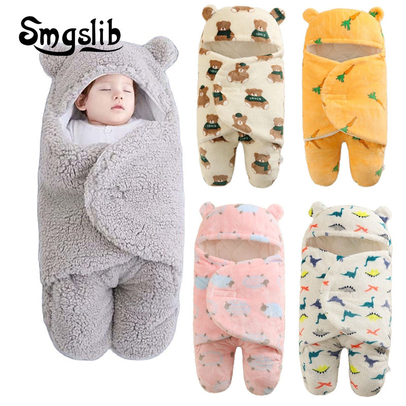 SMGSLIB Baby Blanket Cotton Baby Goods Newborns swaddle me wrap sleepping bag decke cobertor infantil bebek kundak bebe invierno